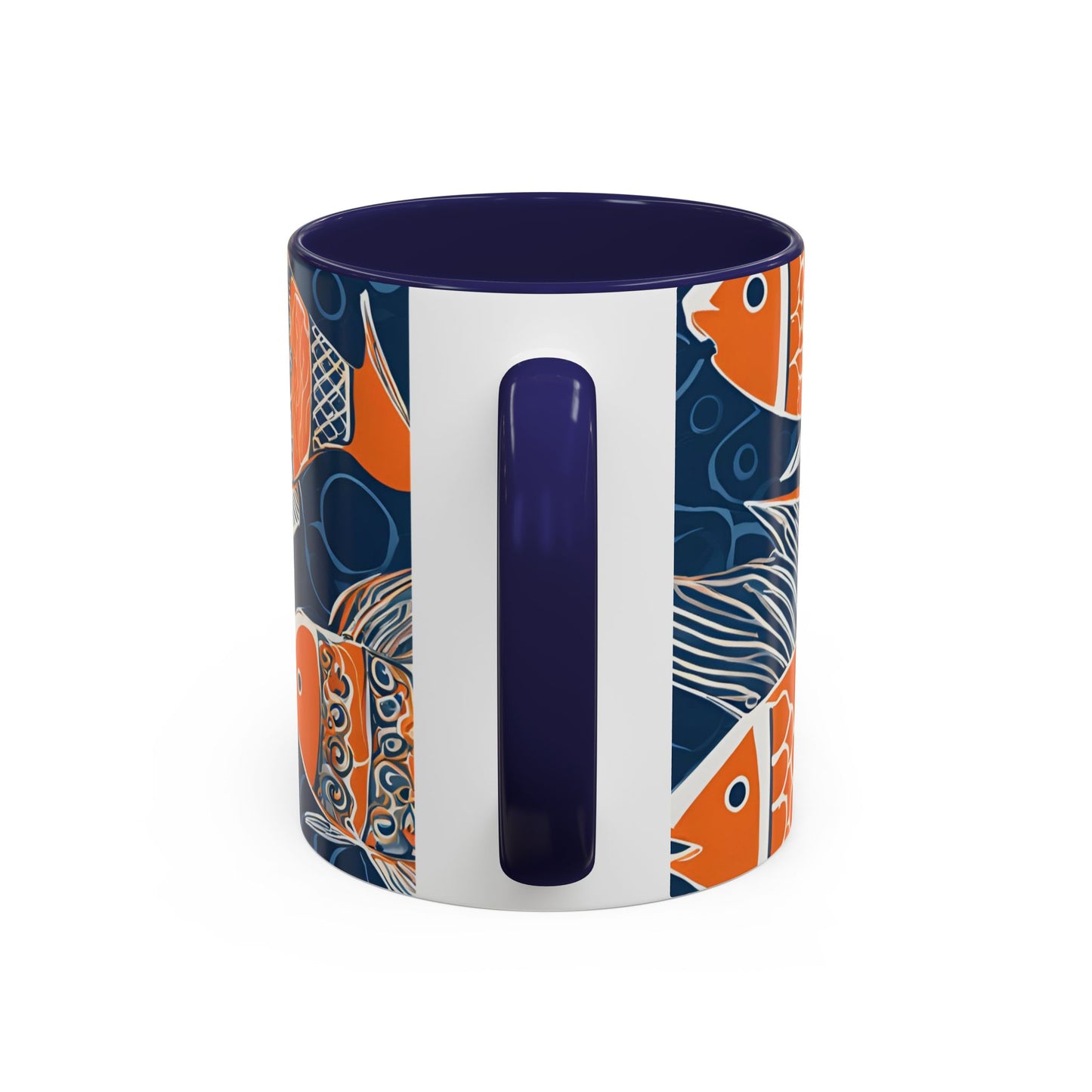 Orange Fish 03 Accent Coffee Mug (11oz)