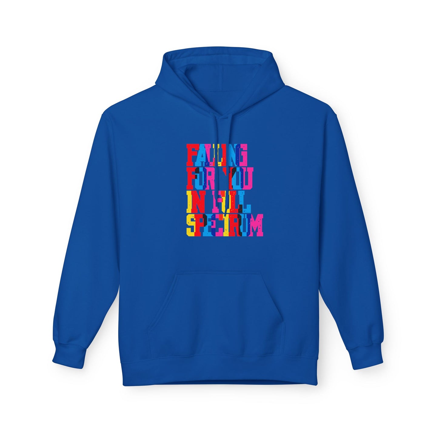 Falling For You In Full Spectrum Unisex Valentines Hoodie