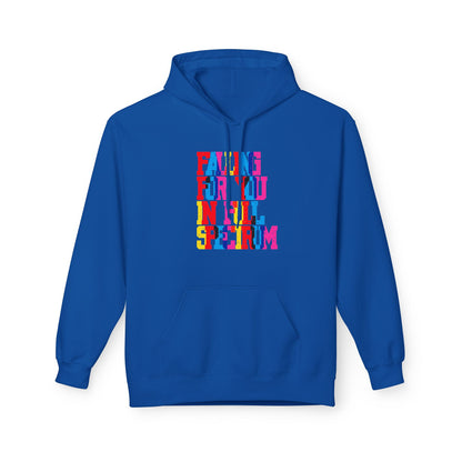 Falling For You In Full Spectrum Unisex Valentines Hoodie