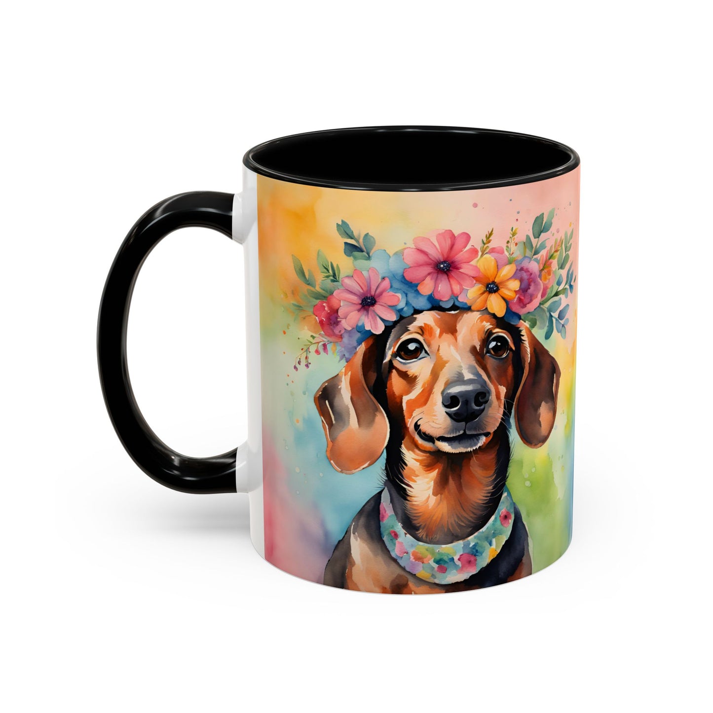 Dachshund 04 Accent Coffee Mug - Dog Lover Gift