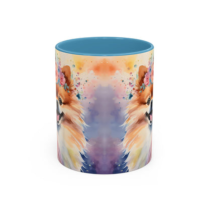 Pomeranian 04 Accent Coffee Mug - Dog Lover Gift