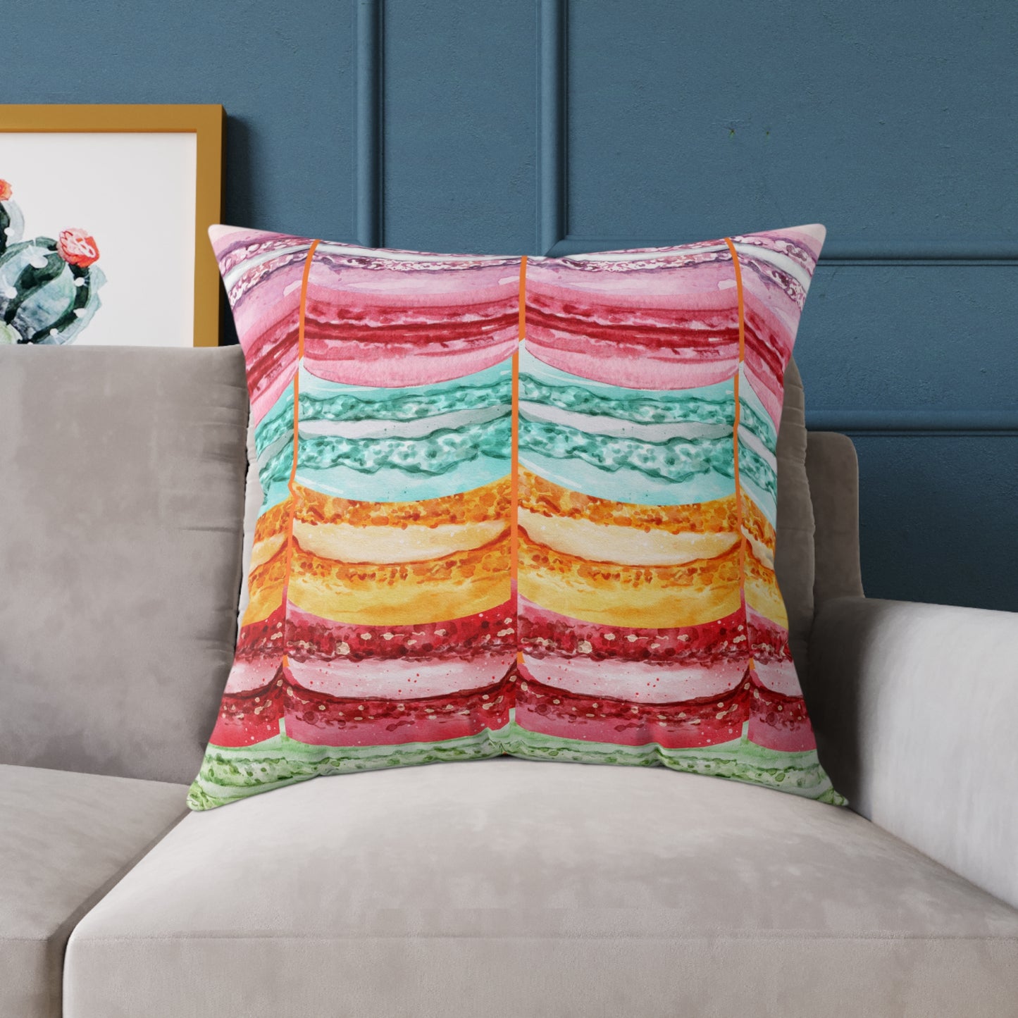 Valentine Macaroons Poly Pillow