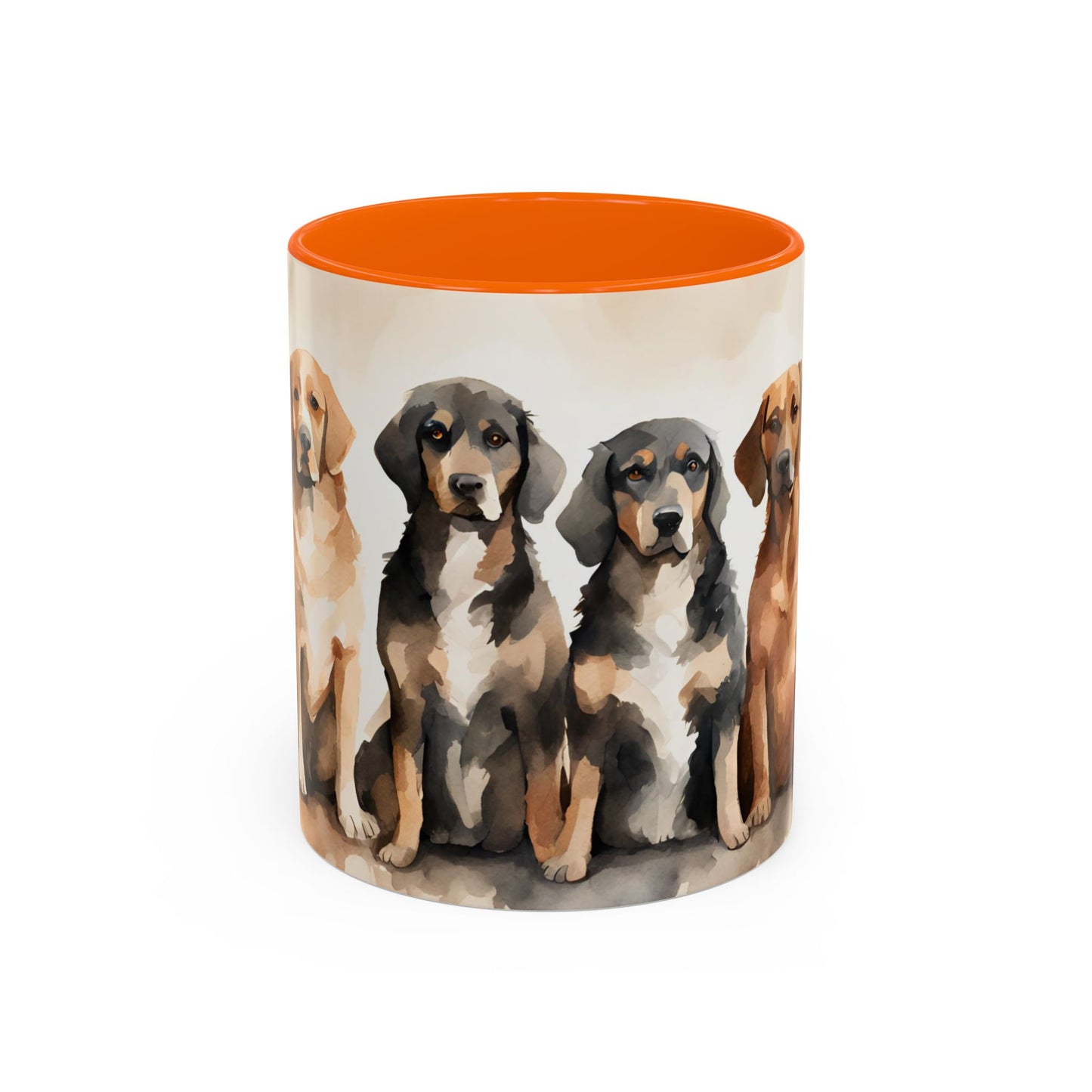 Doggies in a Row 2 Accent Mug 11oz