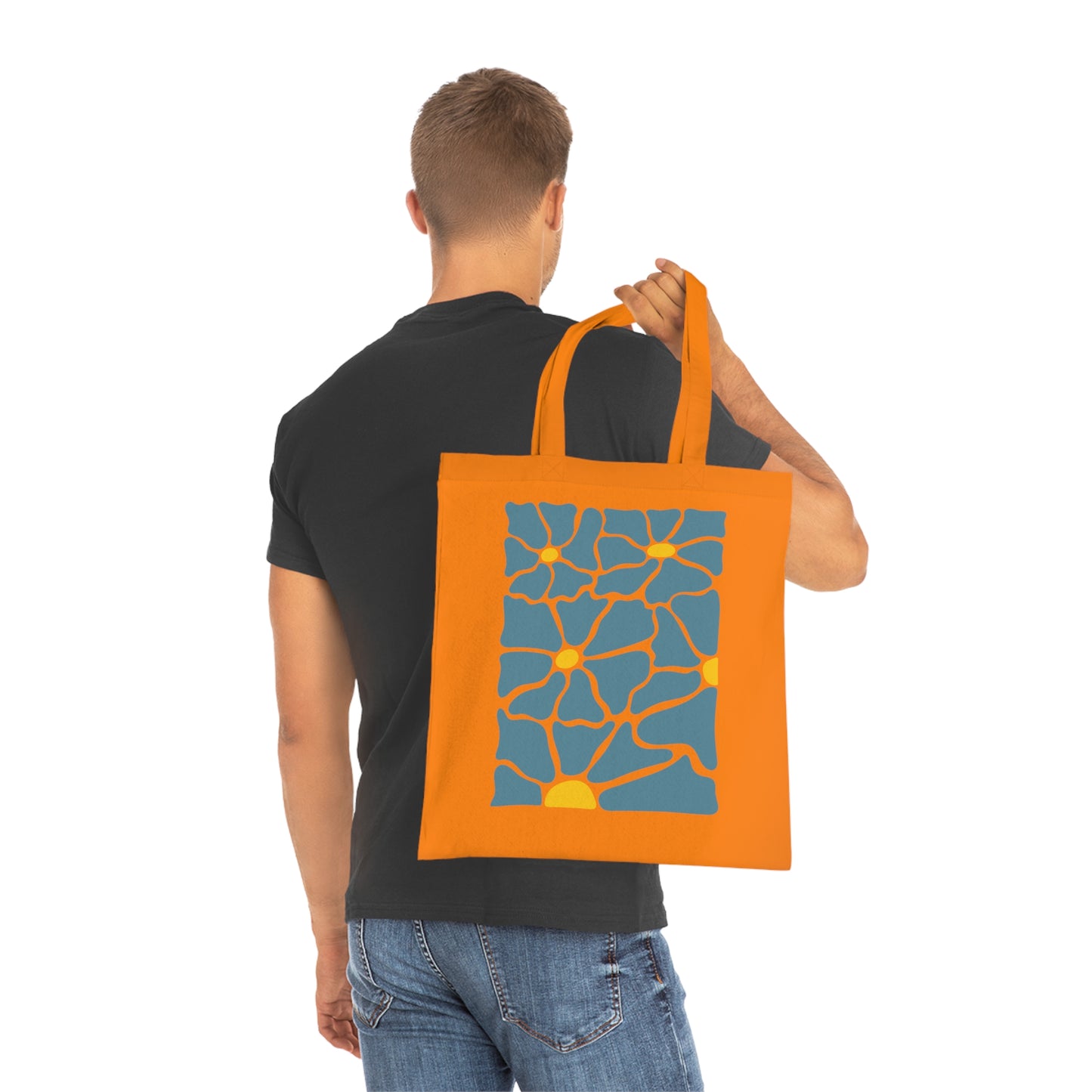 Abstract flowers 21 Cotton Tote