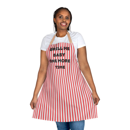 Grill Me Baby One More Time Apron, Cooking Pun