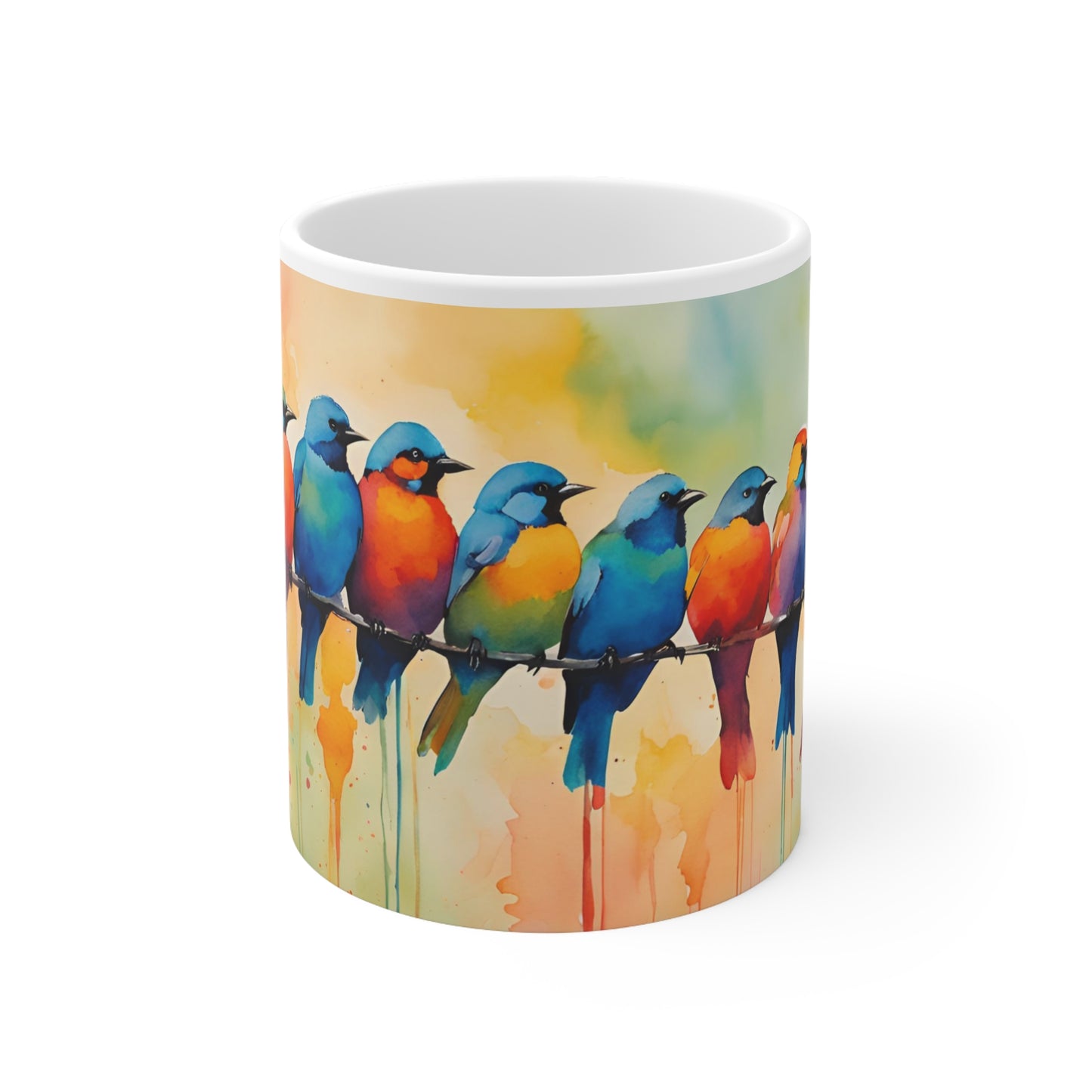 Birdies In A Row 05 Mug - Nature's Beauty Collection