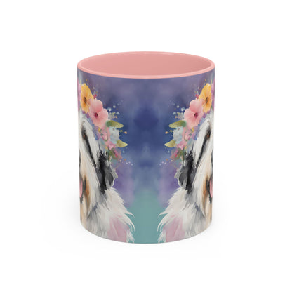 Bearded Collie 04 Accent Coffee Mug - Dog Lover Gift