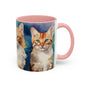 Multicoloured Kitties 8 Accent Mug 11oz