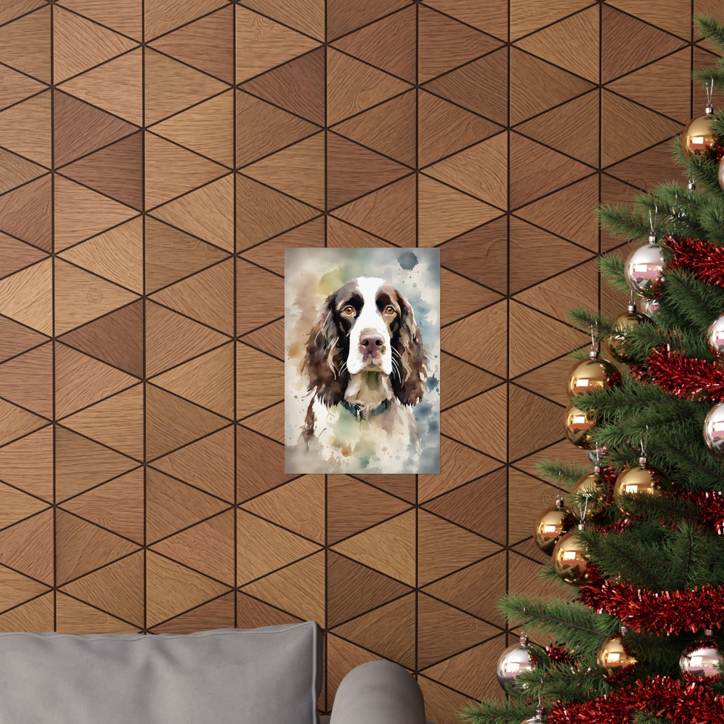 Dogs Springer Spaniel 03 Matte Vertical Poster