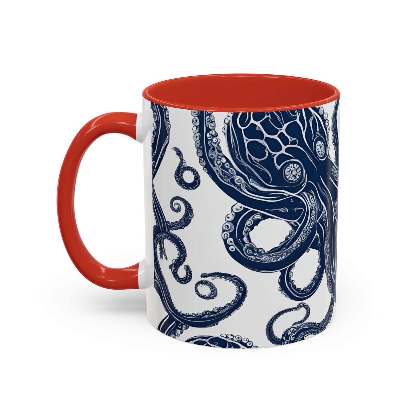 Octopus 4 Accent Coffee Mug (11oz)
