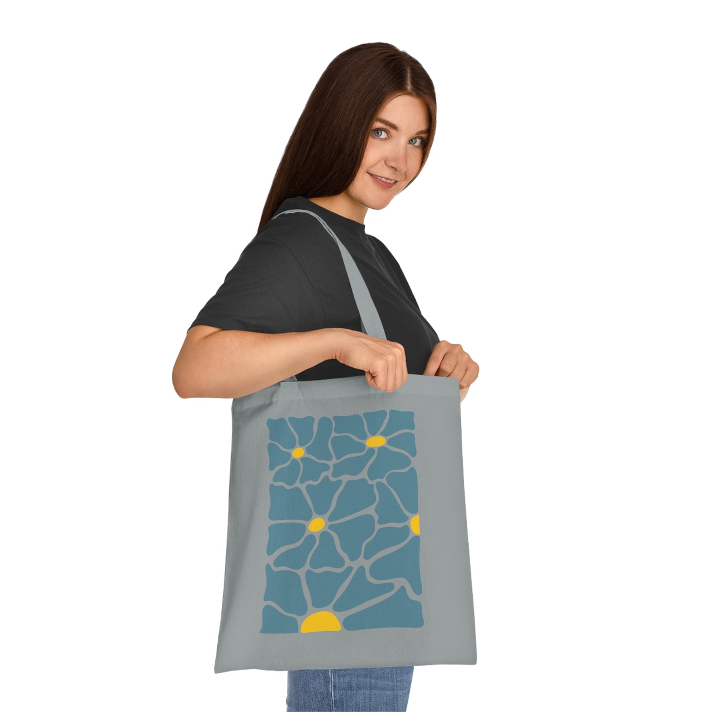 Abstract flowers 21 Cotton Tote