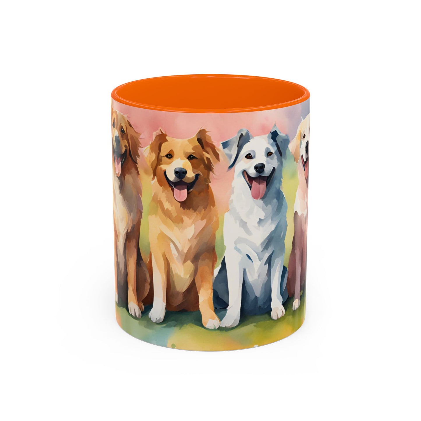 Multicoloured Doggies 8 Accent Mug 11oz