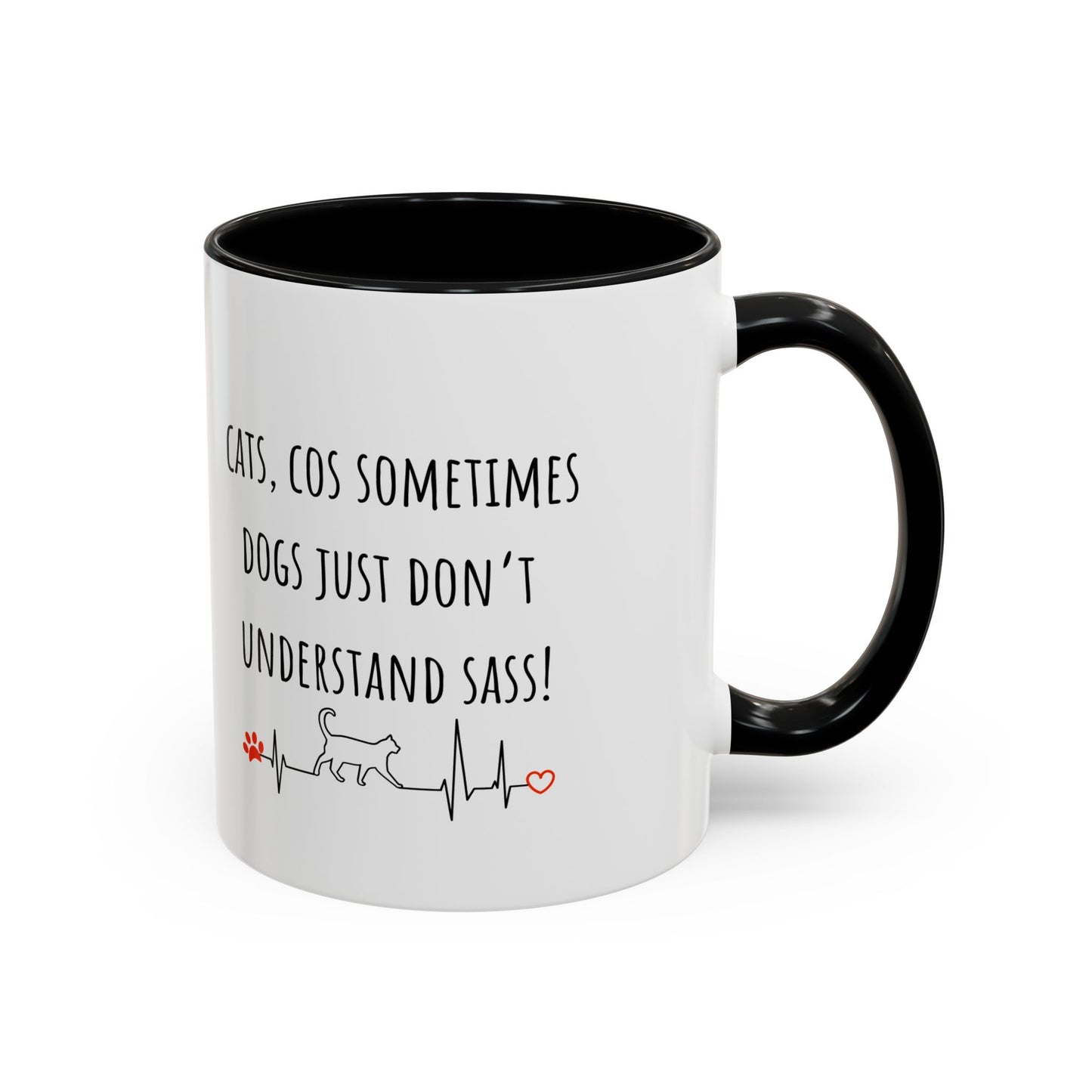 Cats V Dogs 02 Accent Coffee Mug (11oz)
