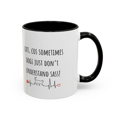 Cats V Dogs 02 Accent Coffee Mug (11oz)
