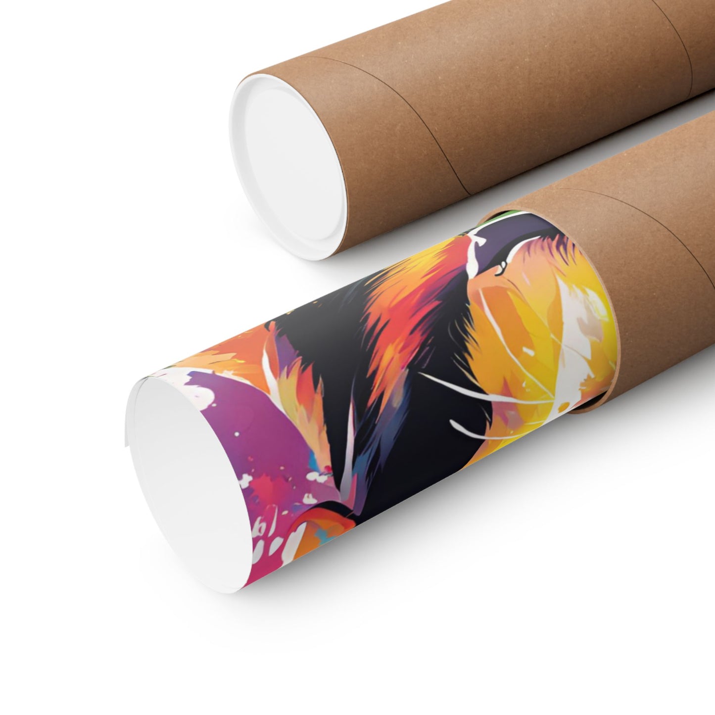Multicolored Labrador 3 Matte Vertical Poster