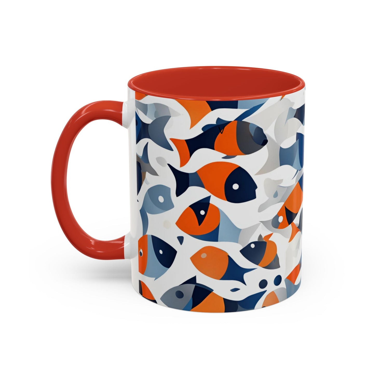 Orange Fish 04 Accent Coffee Mug (11oz)