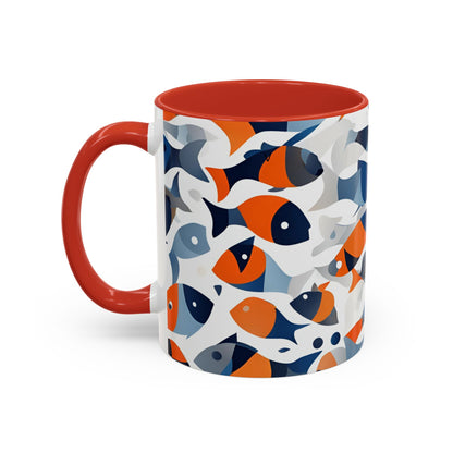 Orange Fish 04 Accent Coffee Mug (11oz)