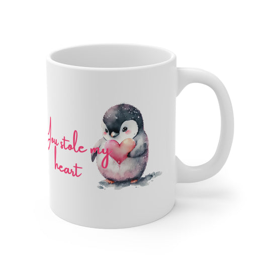 You Stole My Heart Valentines Mug Ceramic 11oz