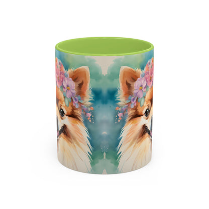Pomeranian 03 Accent Coffee Mug - Dog Lover Gift