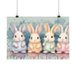 Nursery Bunnies 1 Matte Horizontal Posters