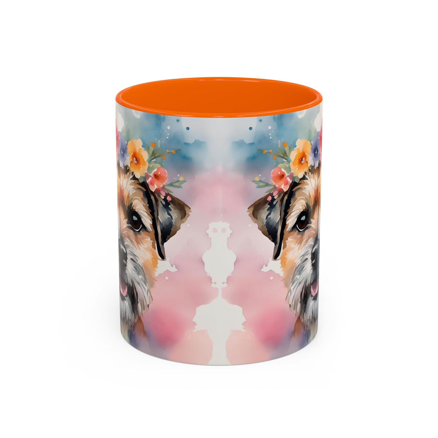 Border Terrier 03 Accent Coffee Mug - Dog Lover Gift