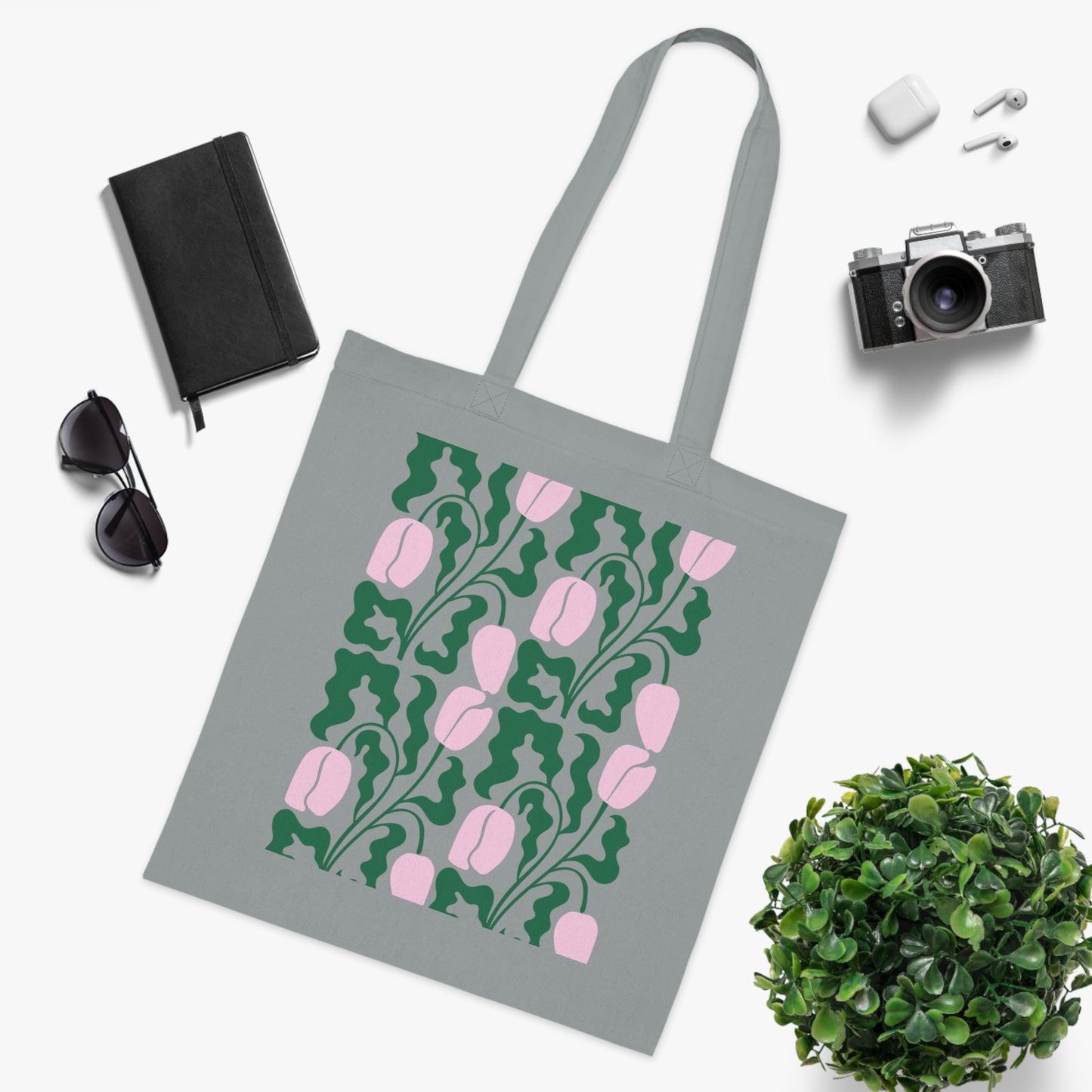 Abstract flowers 15 Cotton Tote