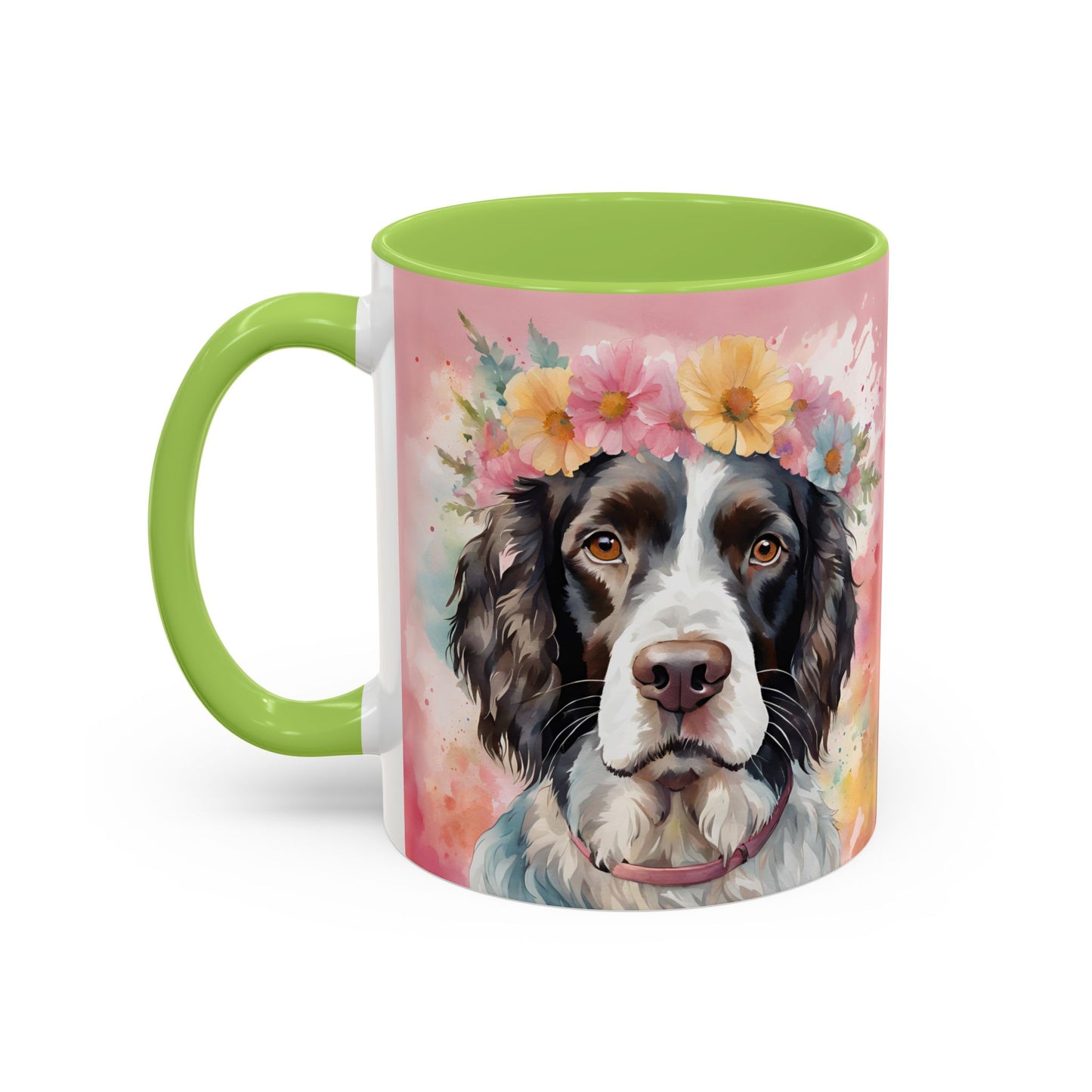 Springer Spaniel 01 Accent Coffee Mug - Dog Lover Gift