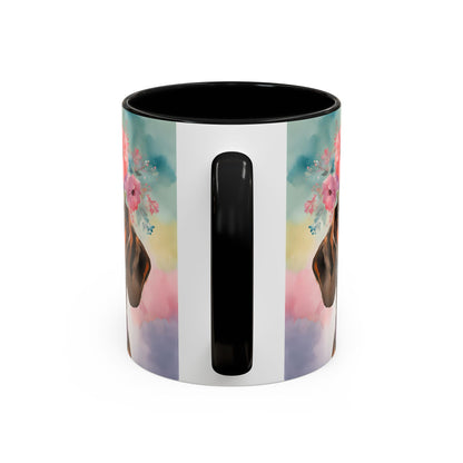 Dachshund 03 Accent Coffee Mug - Dog Lover Gift