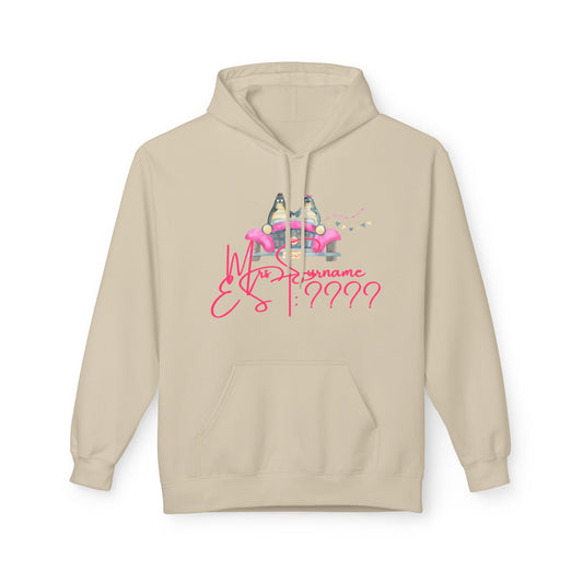 (Personalizable) Me/Mrs NAME EST DATE Unisex Valentines Hoodie