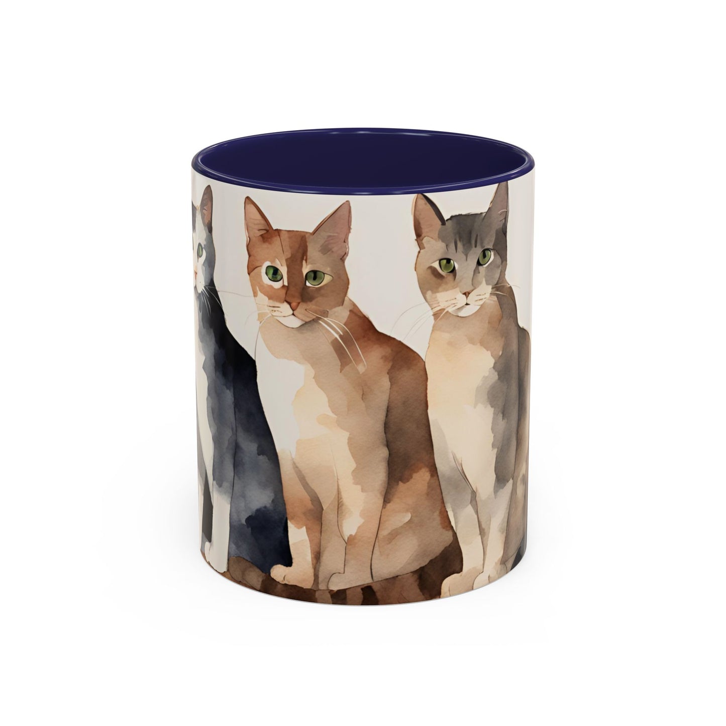 Kitties in a Row 4 Accent Mug 11oz