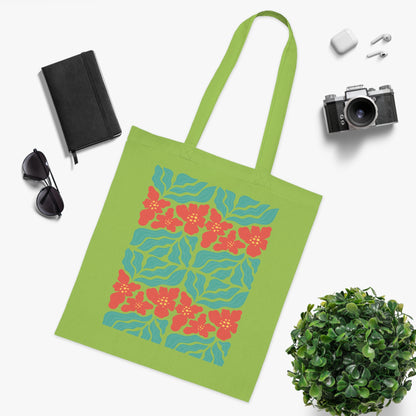 Abstract flowers 08 Cotton Tote