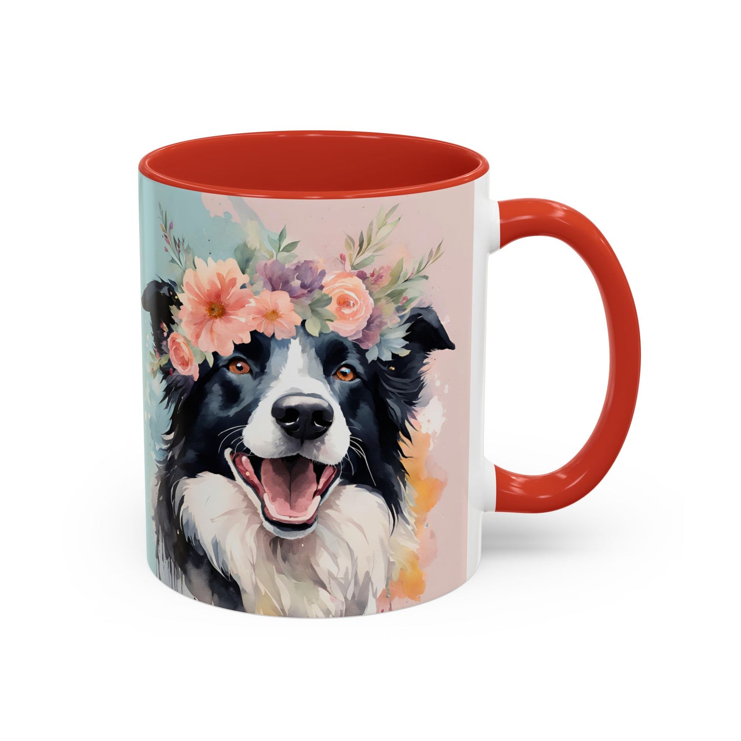 Border Collie 02 Accent Coffee Mug - Dog Lover Gift