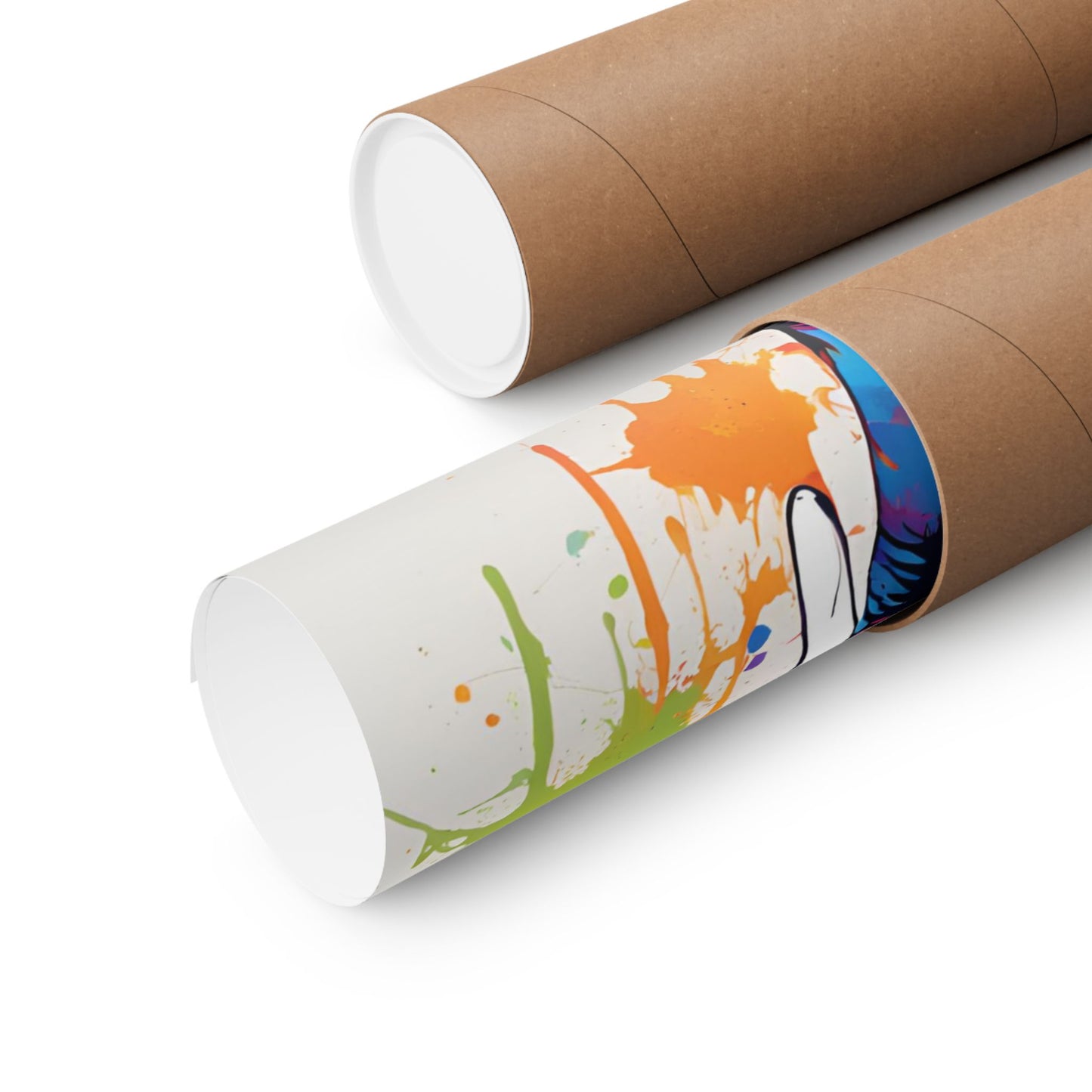 Multicolored Elephant 4 Matte Vertical Poster