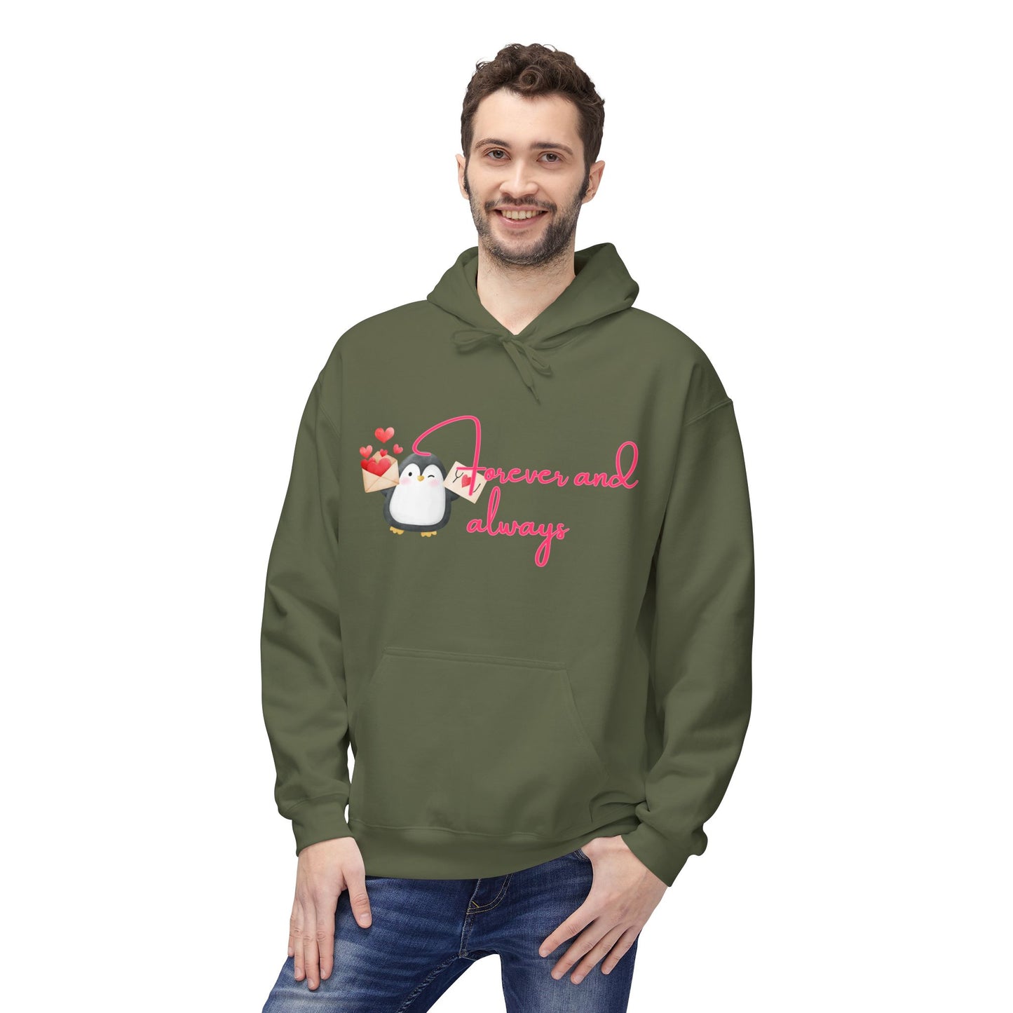 Forever And Always Unisex Valentines Hoodie