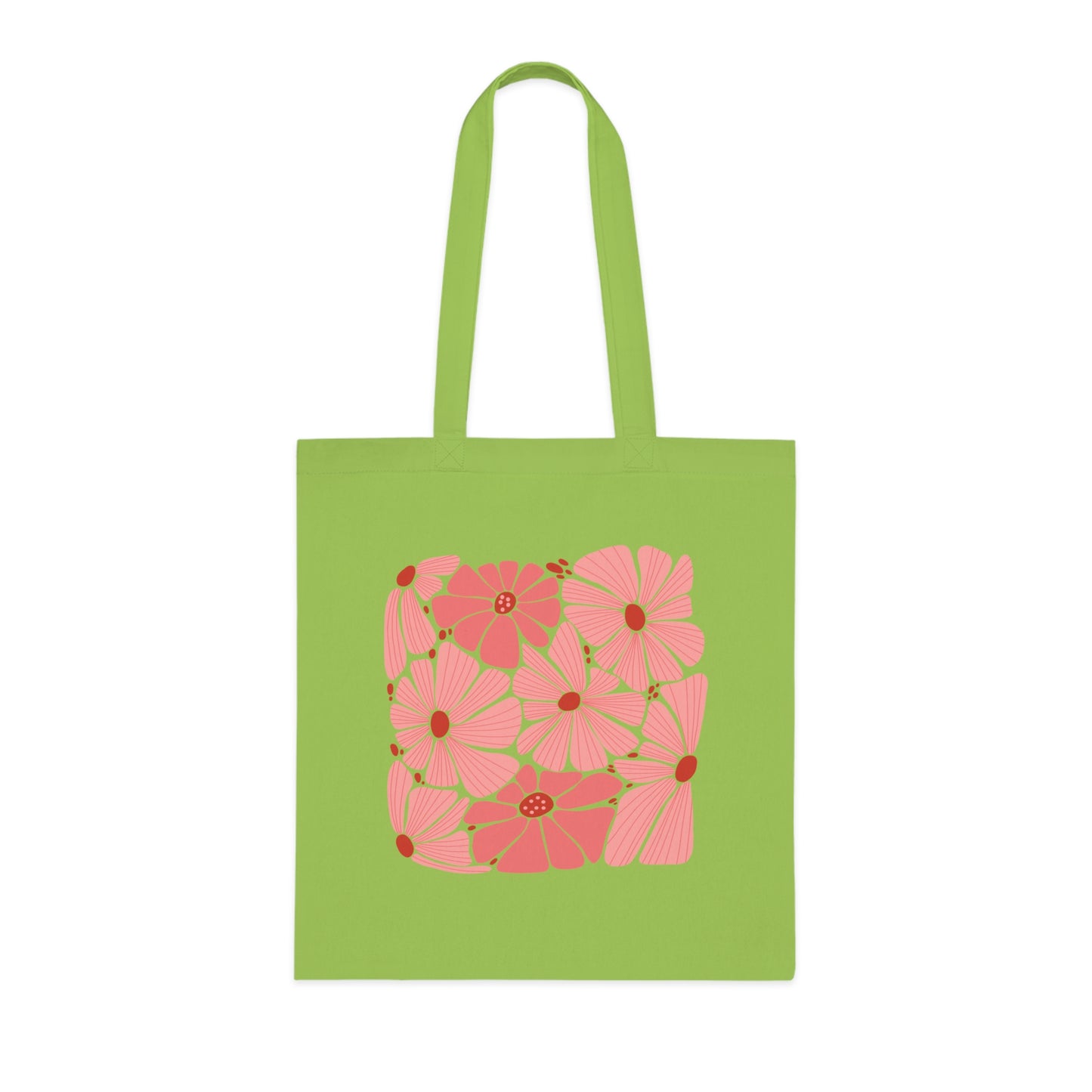 Abstract flowers 20 Cotton Tote