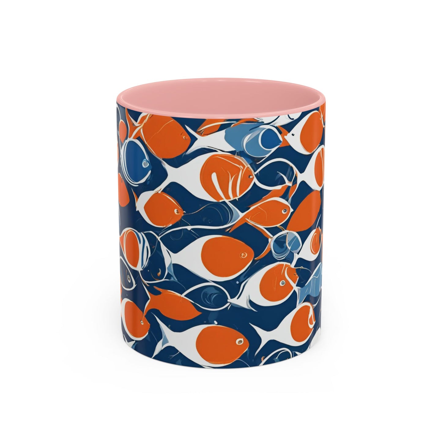 Orange Fish 08 Accent Coffee Mug (11oz)