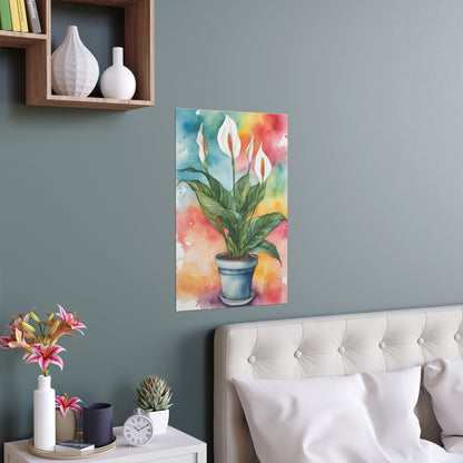 Multicoloured Pot Plant 20 Indoor and Outdoor Silk Posters