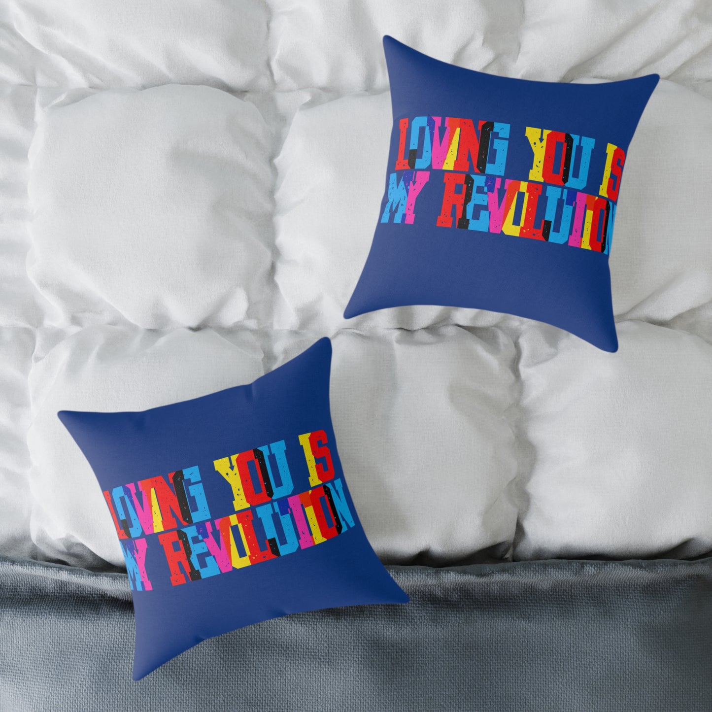 Loving You Is My Revolution Poly Pillow