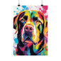 Multicolored Labrador 3 Matte Vertical Poster