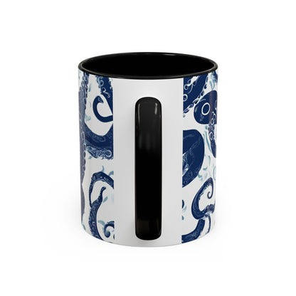 Octopus 1 Accent Coffee Mug (11oz)
