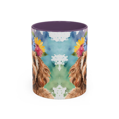 Cockapoo 03 Accent Coffee Mug - Dog Lover Gift