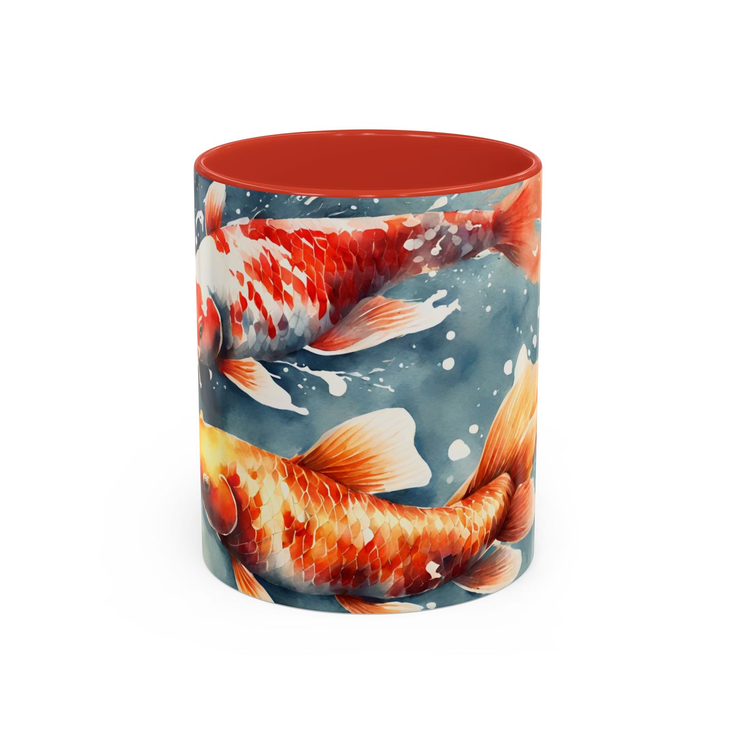 Koi Carp 02 Accent Coffee Mug (11oz)