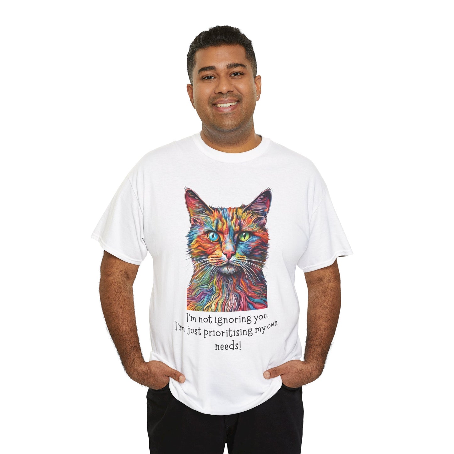 I’m Not Ignoring You I'm Just Prioritising My Own Needs Unisex Heavy Cotton Tee
