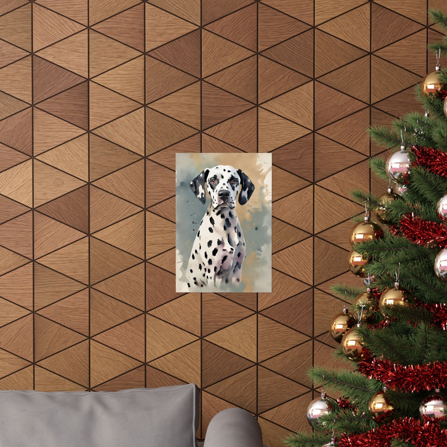 Dogs Dalmatian 04 Matte Vertical Poster