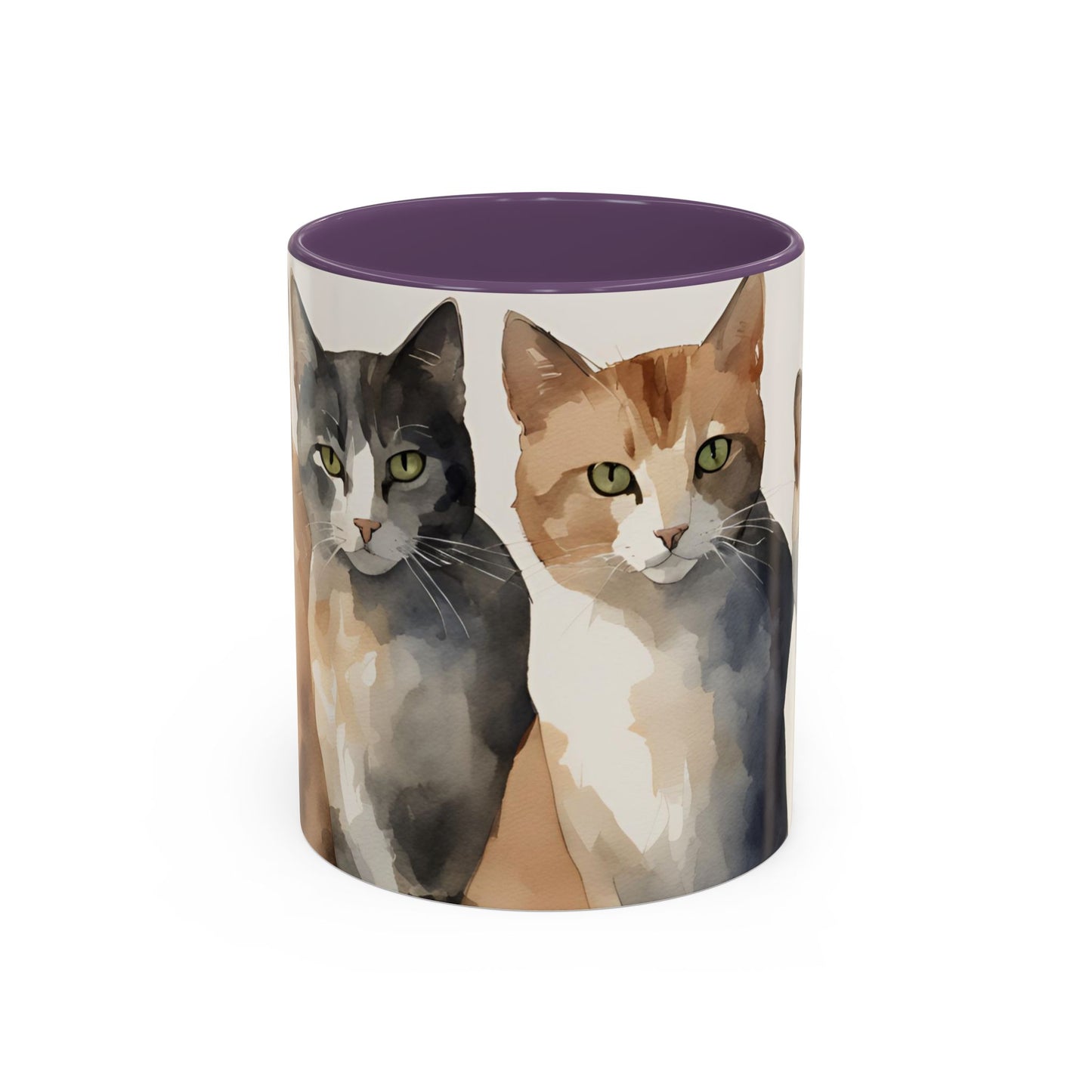 Kitties in a Row 2 Accent Mug 11oz
