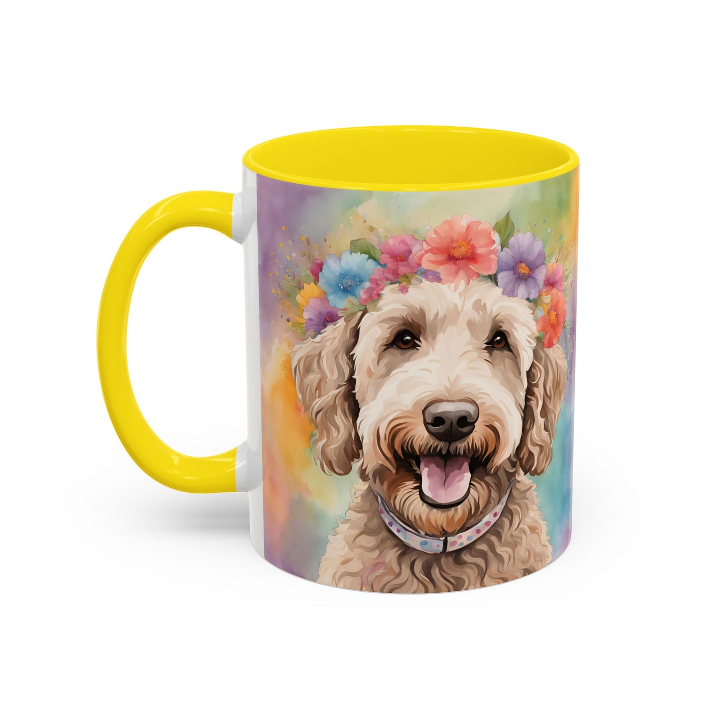 Labradoodle 01 Accent Coffee Mug - Dog Lover Gift