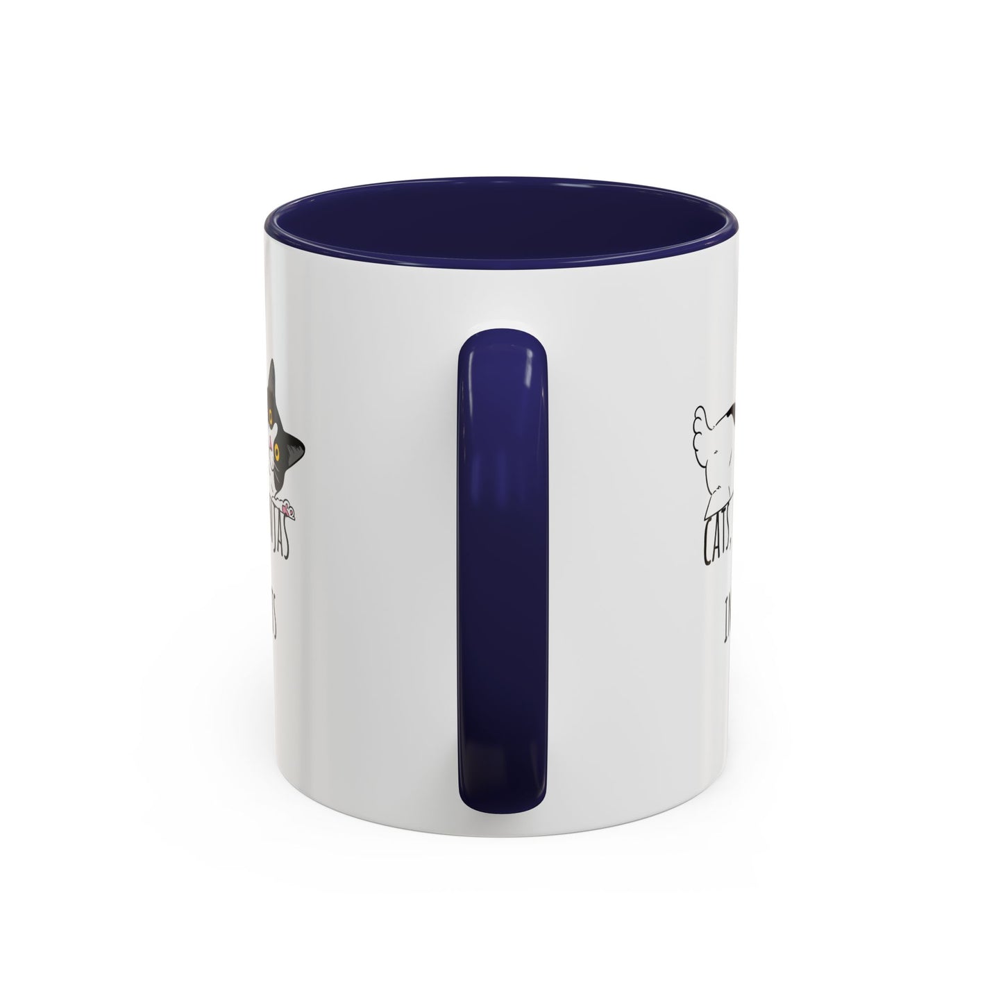 Cats Tiny Ninjas Accent Coffee Mug (11oz)