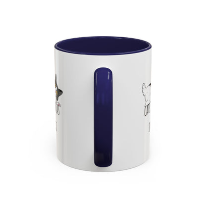 Cats Tiny Ninjas Accent Coffee Mug (11oz)