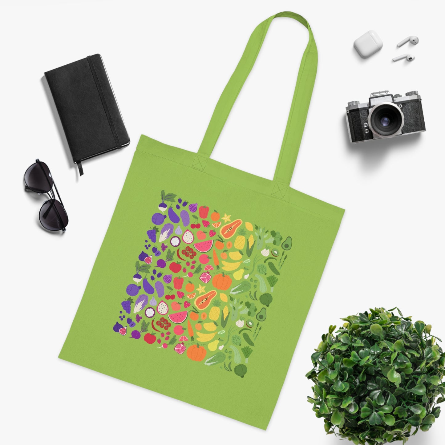 Abstract flowers 10 Cotton Tote