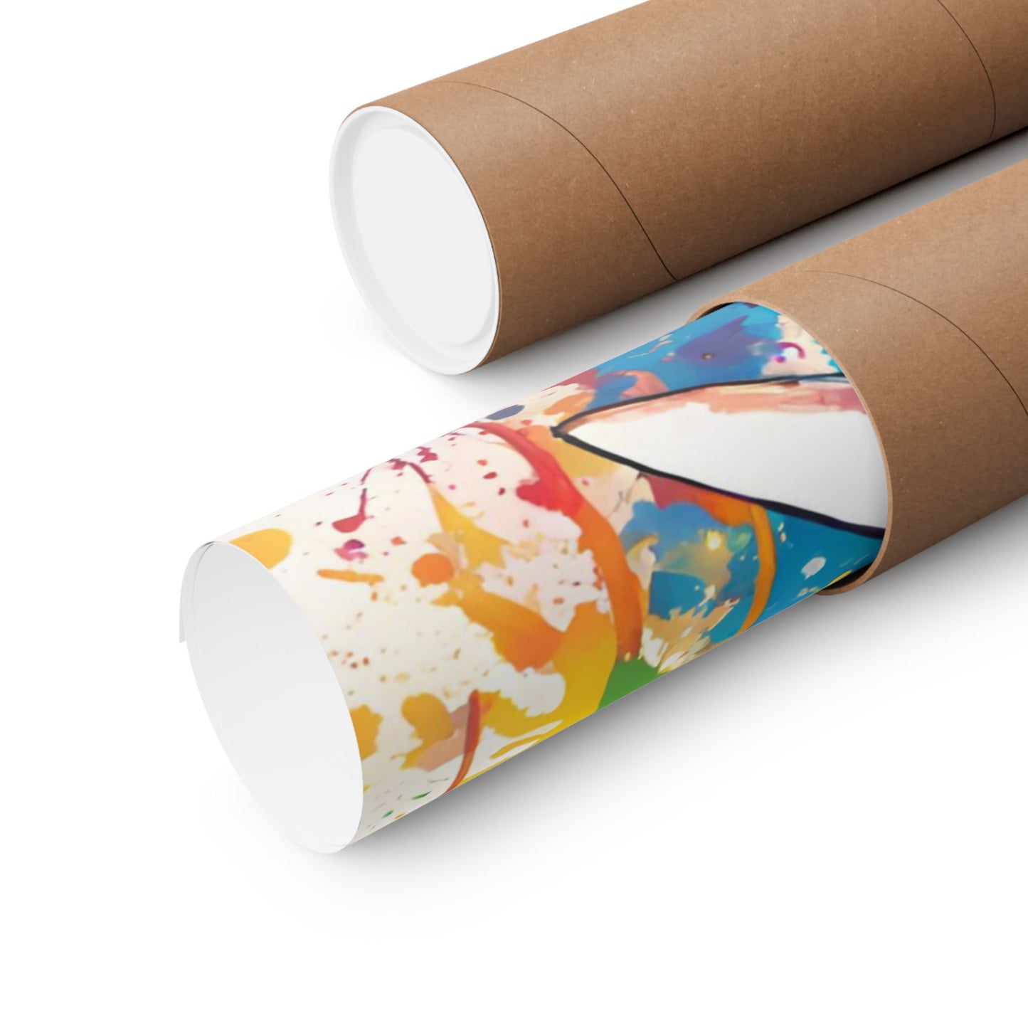 Multicolored Elephant 1 Matte Vertical Poster